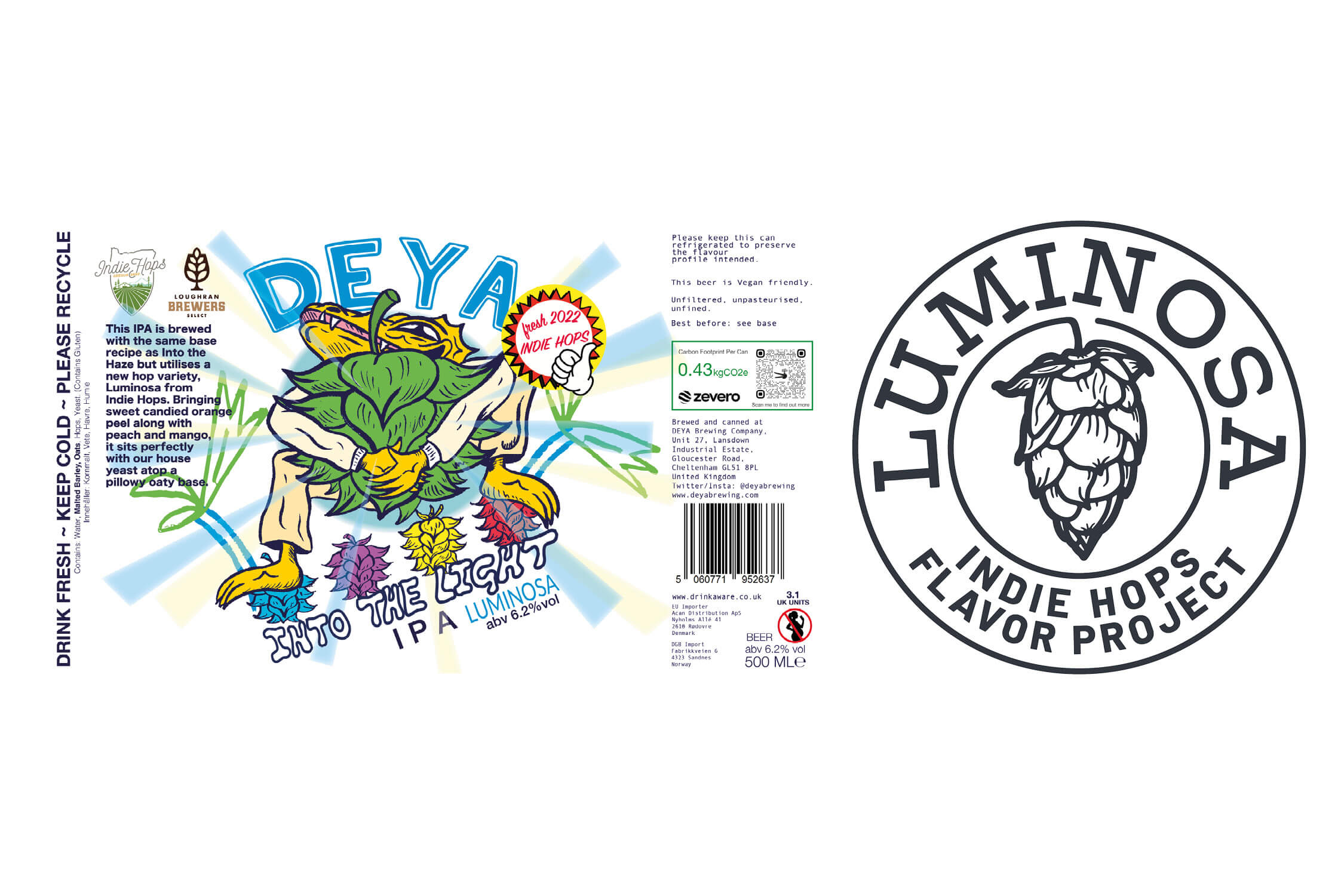 DEYA x Indie Hops Into the Light Collab Beer
