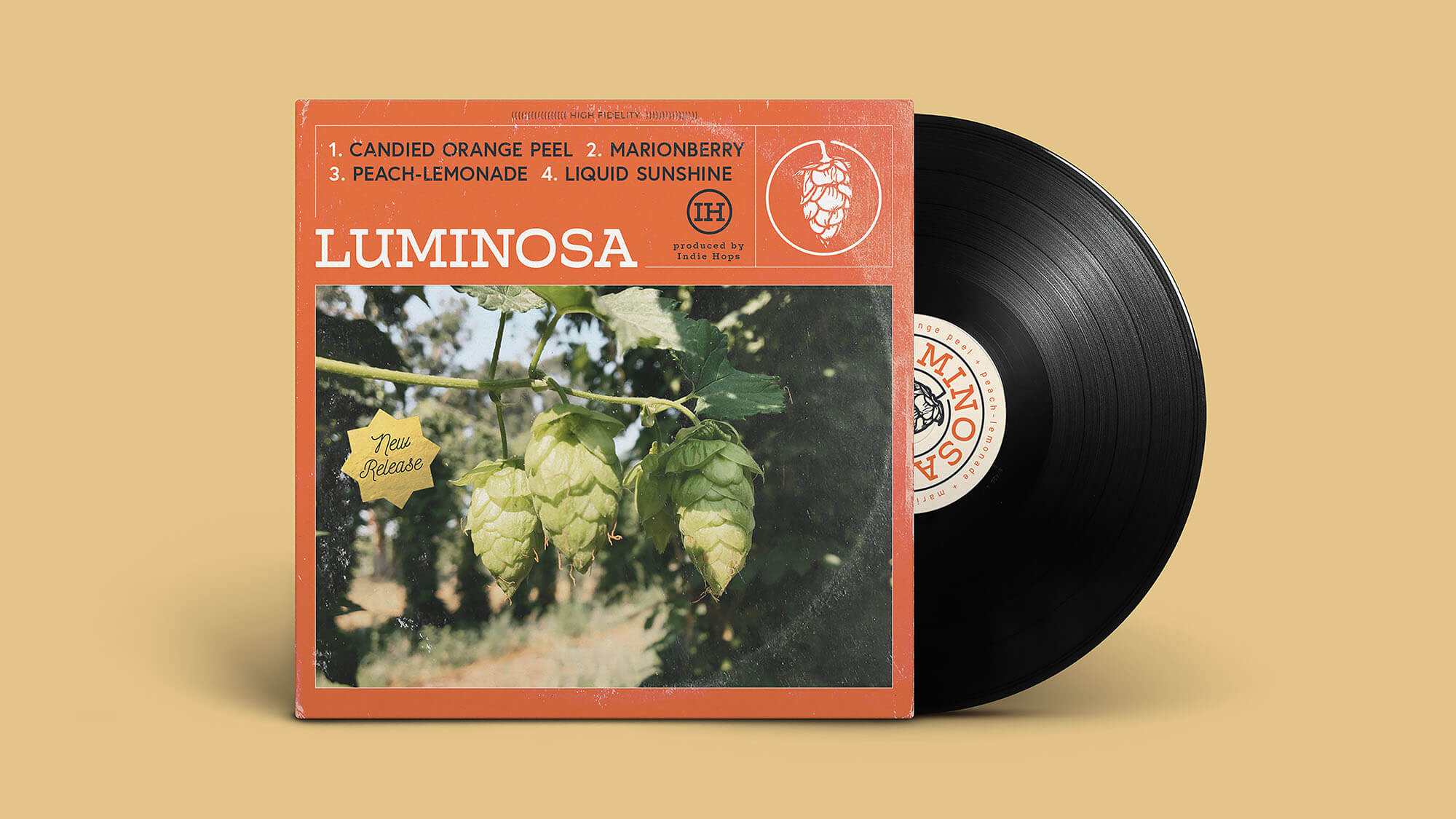Indie Hops Luminosa Vinyl Record LP Graphic