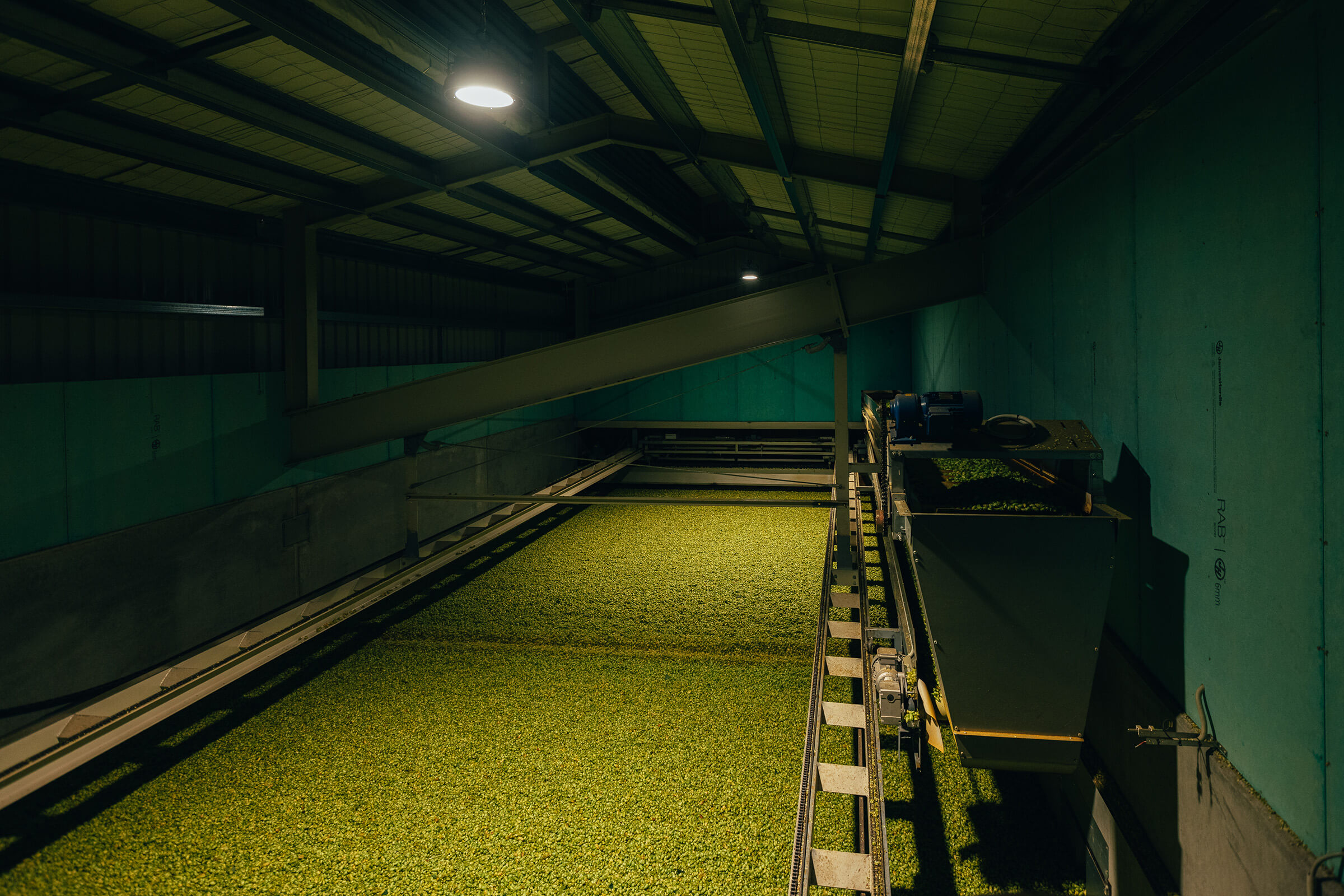 State of the art Wolf kiln at Hop Revolution™'s processing facility in Tapawera, New Zealand.