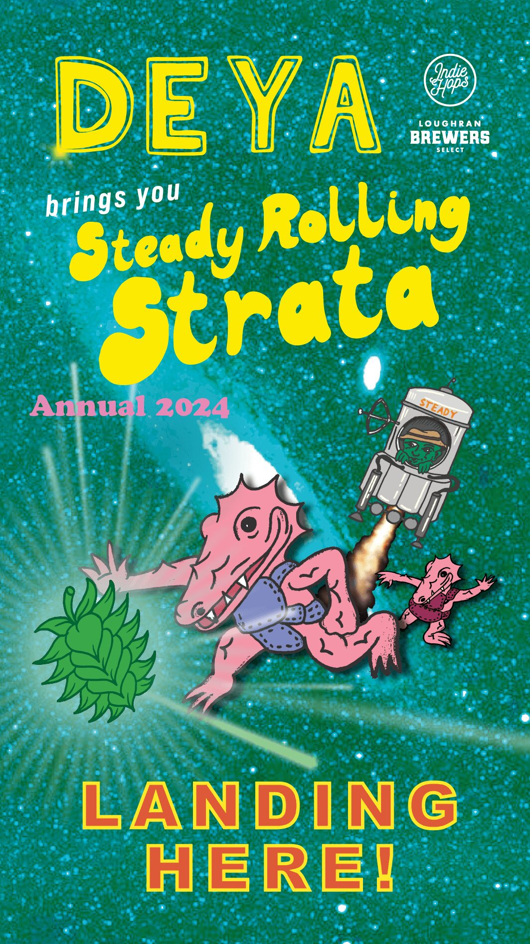 DEYA 'Steady Rolling Strata' Launch Poster for Venues