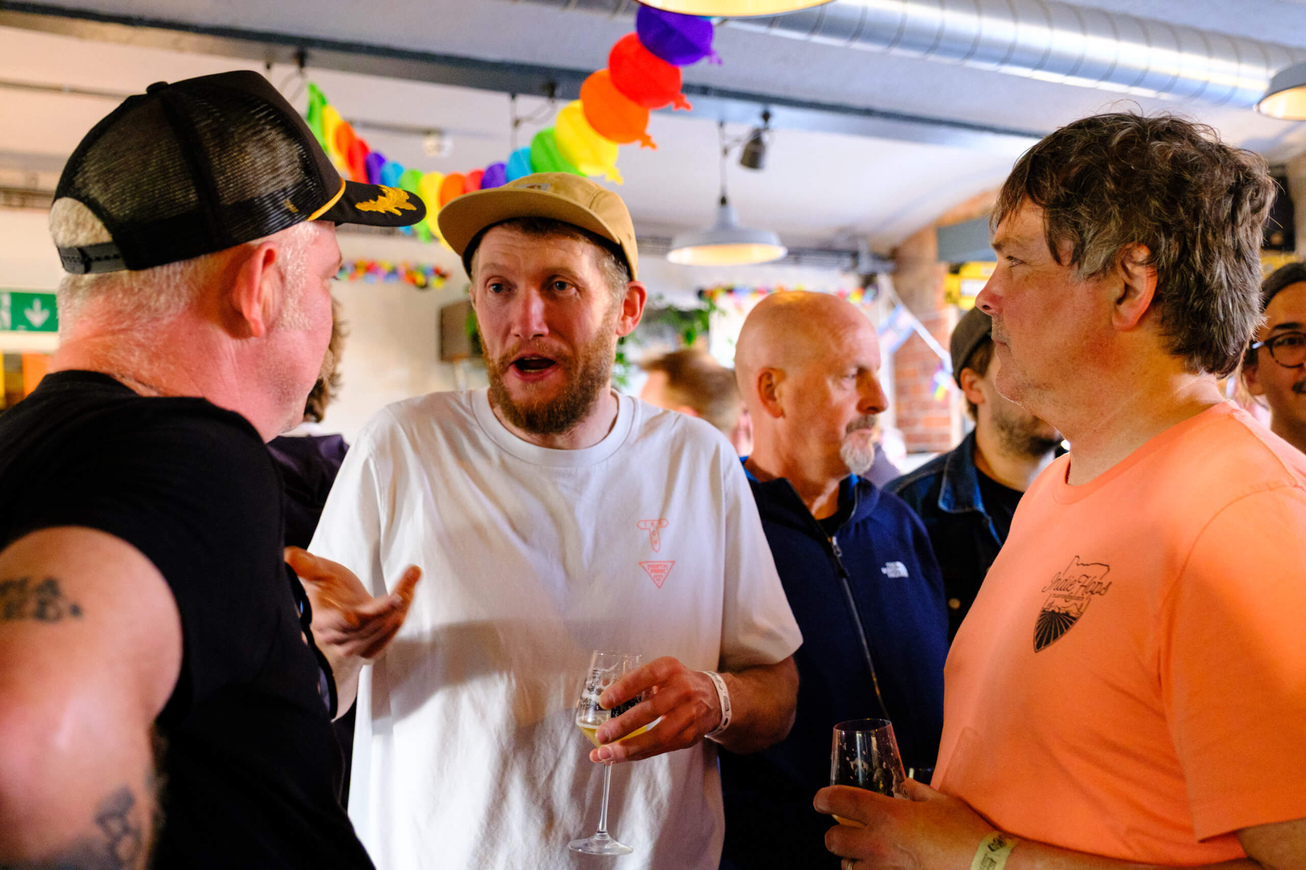 Will Avery (Loughran Brewers Select), Matt Dutton (Head Brewer, Track Brewing Co.), & Jim Solberg (Indie Hops) chat at Hop City 2025